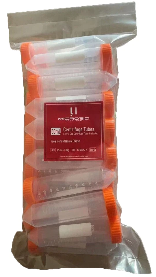 Tubos centrífugos 50 ml estériles cónicos, 500/estuche - ¡Oferta por tiempo limitado! Foto 2 de 4