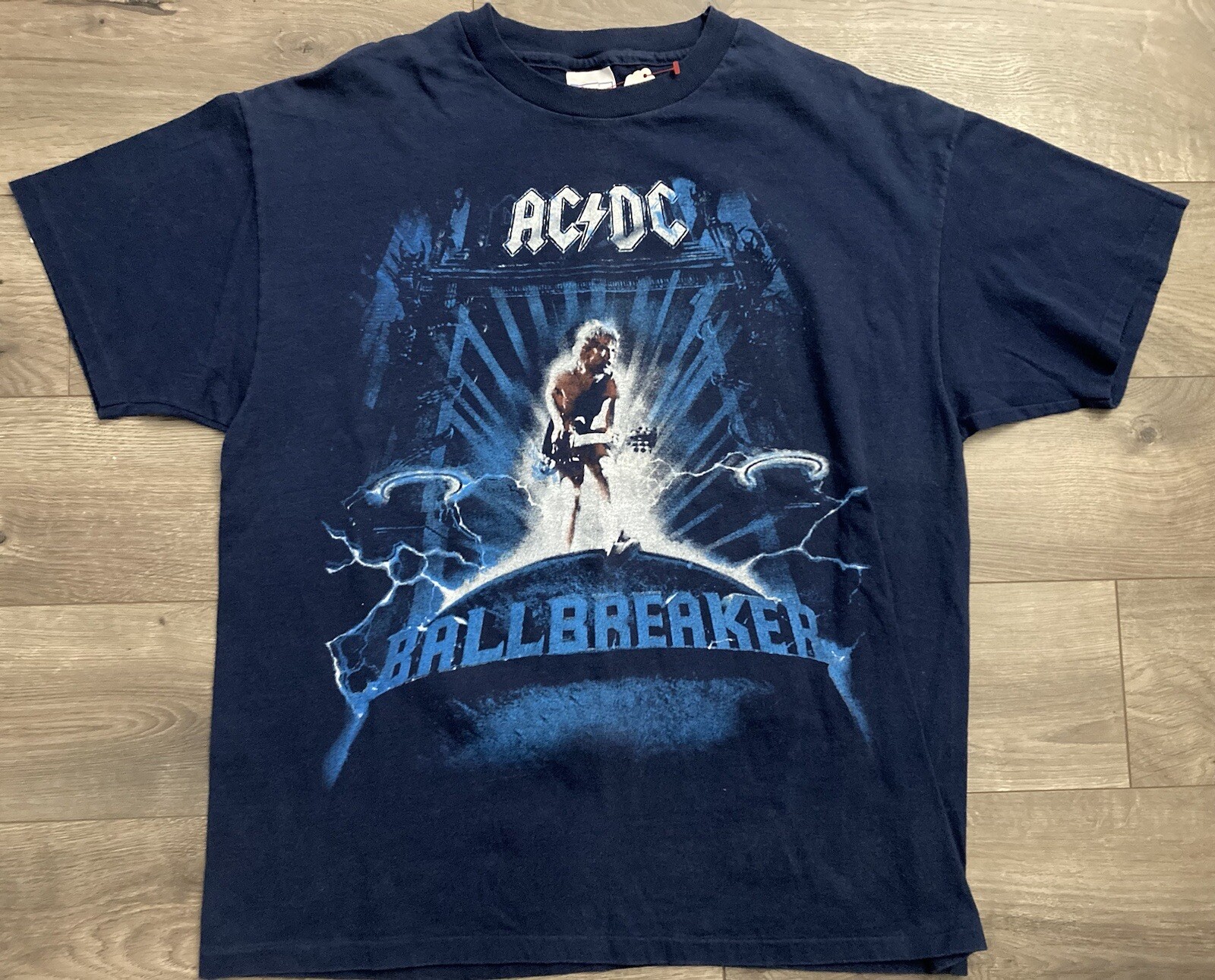 Vintage ACDC Tshirt XL Ballbreaker World Tour 1996 Concert Lightning