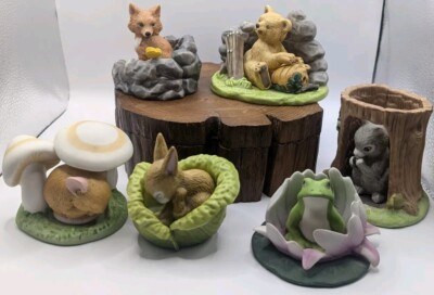 置物 アメリカ special friends 1st edition 6-VINTAGE WOODLAND SURPRISES Animals JACQUELINE B SMITH 1984