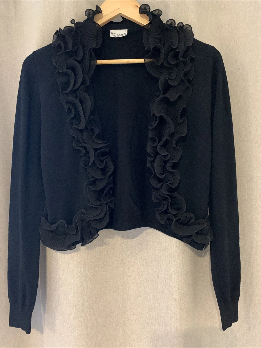 Cardigan ruffle hotsell