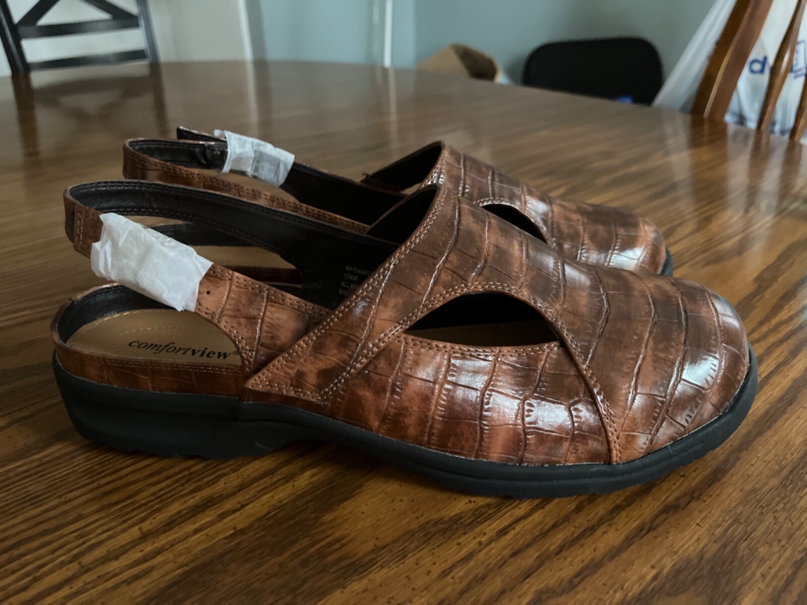 Comfortview Shoes Womens 12WW Clog sandals w/ buckle strap NEW eBay