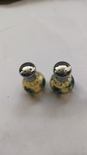 Glass Act Salt & Pepper shakers. Einzigartiges Design. Handgefertigt. Brandneu