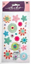 Flower Beauty Sticko Stickers Scrapbooking Card Embellishment Journal
