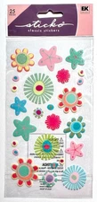 Flower Beauty Sticko Stickers Scrapbooking Card Embellishment Journal
