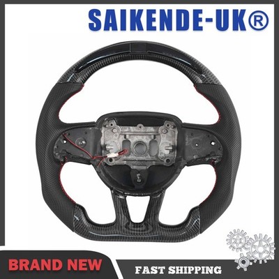 Carbon Fiber LED Colorful Steering Wheel for Dodge Hellcat Charger Durango 2015+