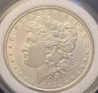 1884 P 1$ Morgan Silver Dollar Philadelphia in Capsule