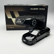Masdi 1/64 Audi A7L-Black Diecast Alloy Car Model