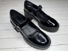 Madden Girl Chunky Platform Mary Jane Loafers 9.5 Classic 90s Academia Goth Emo