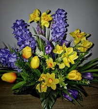 Blumengesteck Kunstblumen Tischgesteck künstlich Tischdeko Kunstgesteck Gesteck