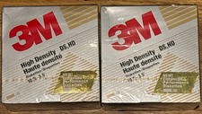2 3M High Density DS HD 3.5" Diskettes Box of 10 Floppy Disks New