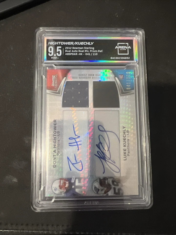 2012 Bowman Sterling Luke Kuechly/Hightower Dual Rookie Patch Auto Prism /110 - Image 3 of 3