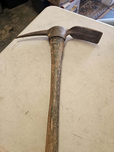 Vintage Plumb Pick Axe Mattock 1944 US WWII Trenching Tool - NICE PATINA!