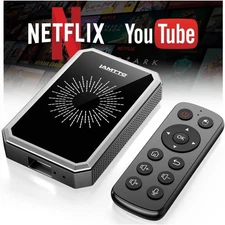Wireless Carplay AI box Adapter Converter for Netflix YouTube w/ Remote Control
