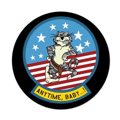 Tomcat Anytime Baby Patch 8 Inch Round Mousepad 1/8 Thick