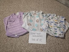 Halo Sleep Sack Swaddle Size Small Bundle of 3 Wearable Blanket