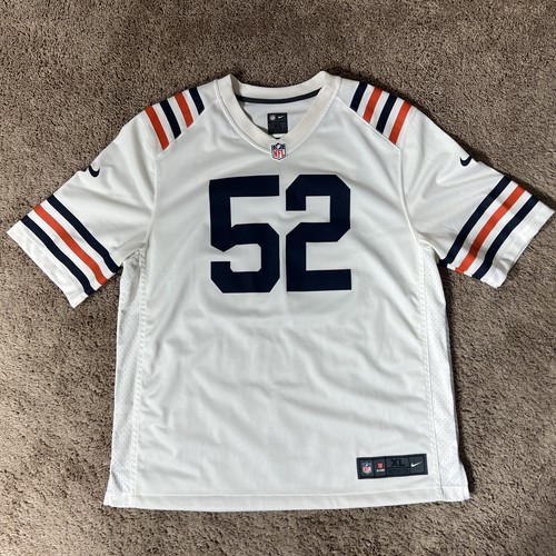 Khalil Mack Chicago Bears Throwback Alternate Jersey Size XL White Authentic