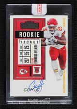 2020 Panini Contenders RPS Clyde Edwards-Helaire #112 Auto 1i3m