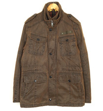 CAMEL ACTIVE Men's Jacket Size EU50 UK40 L Brown Military Insulated Cotton Blend