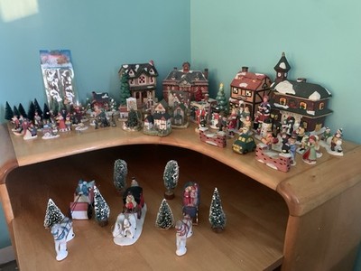 LARGE 75+ Piece Dept 56  Lemax Christmas Village Collection 