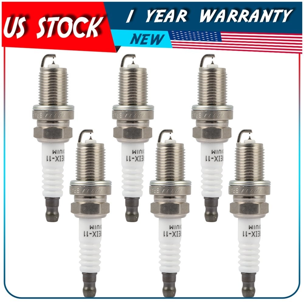 6x Iridium  Platinum Spark Plugs IFR5G11 For Hyundai Santa Fe 07-09 Kia Sedona