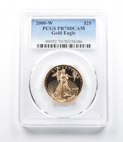 2000-W American Gold Eagle 1/2 oz Proof — photo from the most recent tracked eBay sale