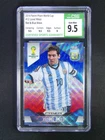 2014 Panini Prizm World Cup Lionel Messi #12 Argentina Blue Red Wave