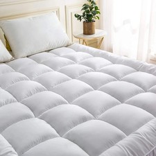 4 Inch Thick Soft Quilted Mattress Topper Cool Comfortable Mattress Pad 1200GSM