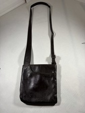 Radley London Pockets Brown Leather Crossbody Bag Adjustable Strap Scottie