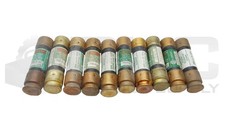 LOT OF 10 BUSSMANN FRN-R-60 TIME DELAY FUSE 60A 250VAC