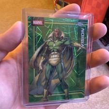 2026 Topps Chrome Marvel #190 Vision Hulk Green Lazer Refractor 74/99