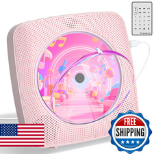 CD Player with Speakers CD Players for Home: Desktop Wall CD Player Bluetooth Po