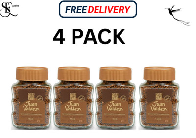 Juan Valdez Freeze Dried Instant Coffee 3.52 oz 4 Pack Classic Colombian