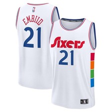 Joel Embiid Philadelphia 76ers Jersey Fanatics Youth Large - NWT