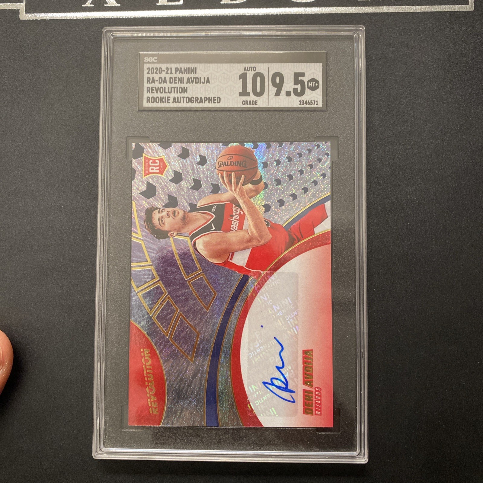 2020-21 Panini Revolution Deni Avdija #RA-DA Rookie RC Auto SGC 9.5 Auto 10