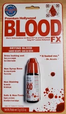 Tinsley Transfers Red Drying Blood Fx Makeup Costume Accessory, 6 Pack