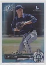2017 Bowman Draft Chrome Sky Blue Refractor 220/399 Sam Carlson #BDC-184 z6b