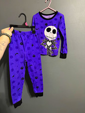 Disney Jack Skellington Nightmare Before Christmas 2pc Halloween Pajama Set 6