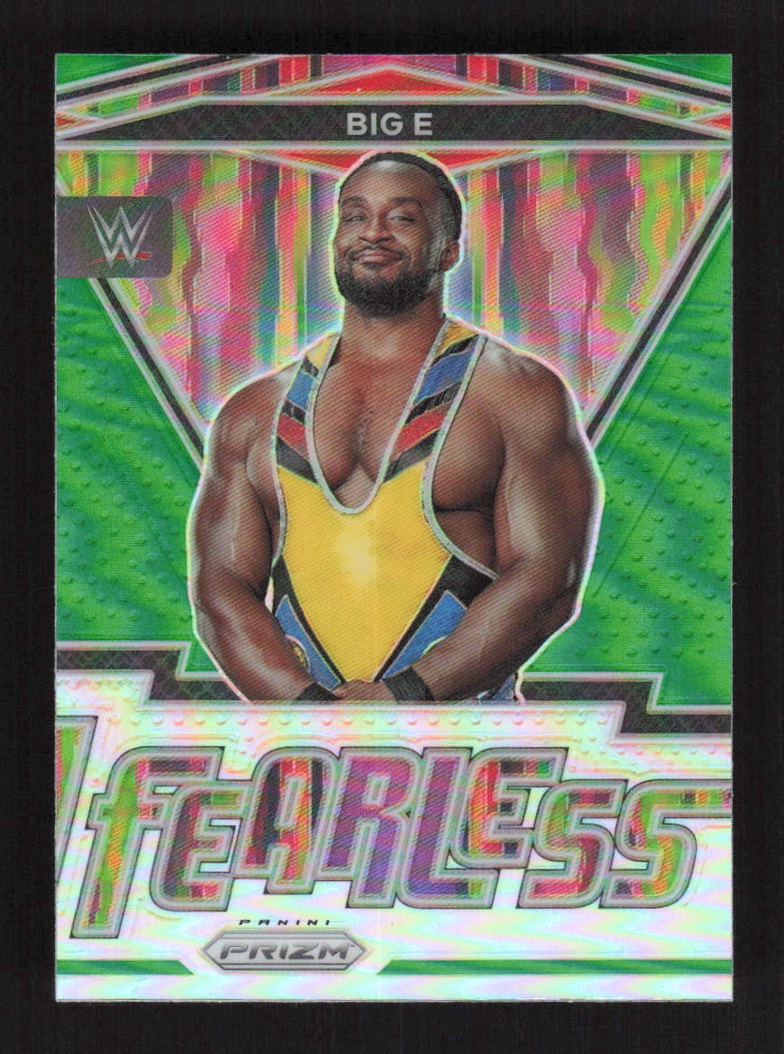 Big E 2022 Panini Prizm WWE Fearless Green #1