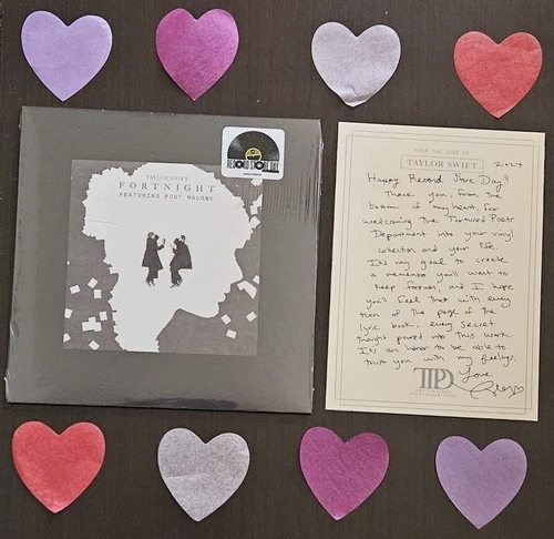 Taylor Swift Record Store Day 2025 Fortnight Post Malone Blond:ish white vinyl