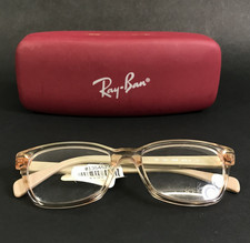 Ray-Ban Kids Eyeglasses Frames RB1591 3809 Transparent Beige Striped 48-16-130