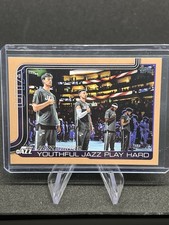 2025 Topps Basketball Jazz Dance! Youthful Jazz Play Hard Card /2025 GOLD TEAM