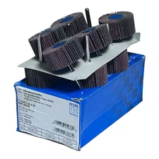 (10) PFERD Fan Grinder Flap Wheel EDP 45238 2" x 1" x 1/4" Shaft 60 Grit