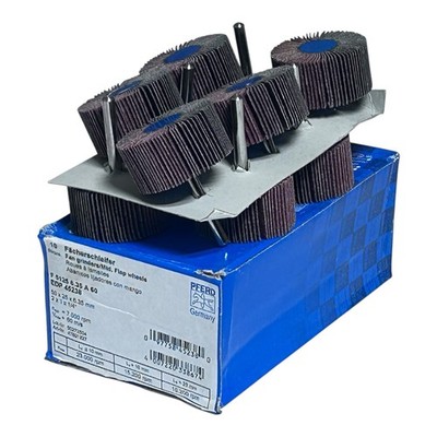 (10) PFERD Fan Grinder Flap Wheel EDP 45238 2'' x 1'' x 1/4'' Shaft 60 Grit