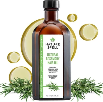 Nature Spell Rosemary Oil For Hair Skin & Growth Treat Dry Damaged Hair 150ml