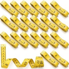 Saysurey 20 Pcs 120 Inch/300cm Soft Tape Measure Bulk Dual 300 cm, Yellow