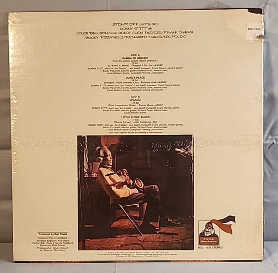 NOS Sealed SONNY STITT STOMP OFF LET'S GO LP ON FLYING DUTCHMAN  RECORDS - Image 3 of 4