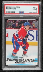 2019-20 Upper Deck Young Guns Nick Suzuki #471 PSA 9 MINT Rookie RC