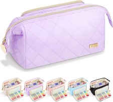 Cute Pencil Case for Girls kids Soft Quilted Pencil Pouch Bag Organizer  Wide