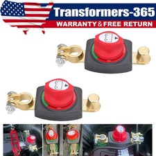 2x Battery Disconnect Switch Clamp Top Post 12v-48v 275a For Car Rv Marine