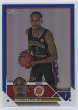 2023 Chrome McDonald's All American Blue Refractor 15/99 Ron Holland II #67 1bj7